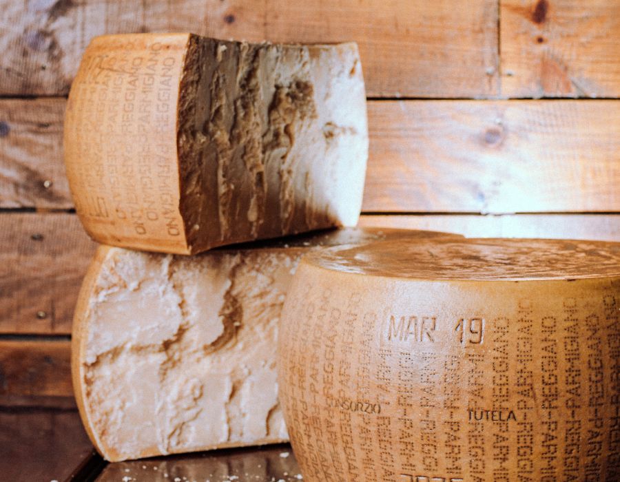 Parmigiano-Reggiano cheeses